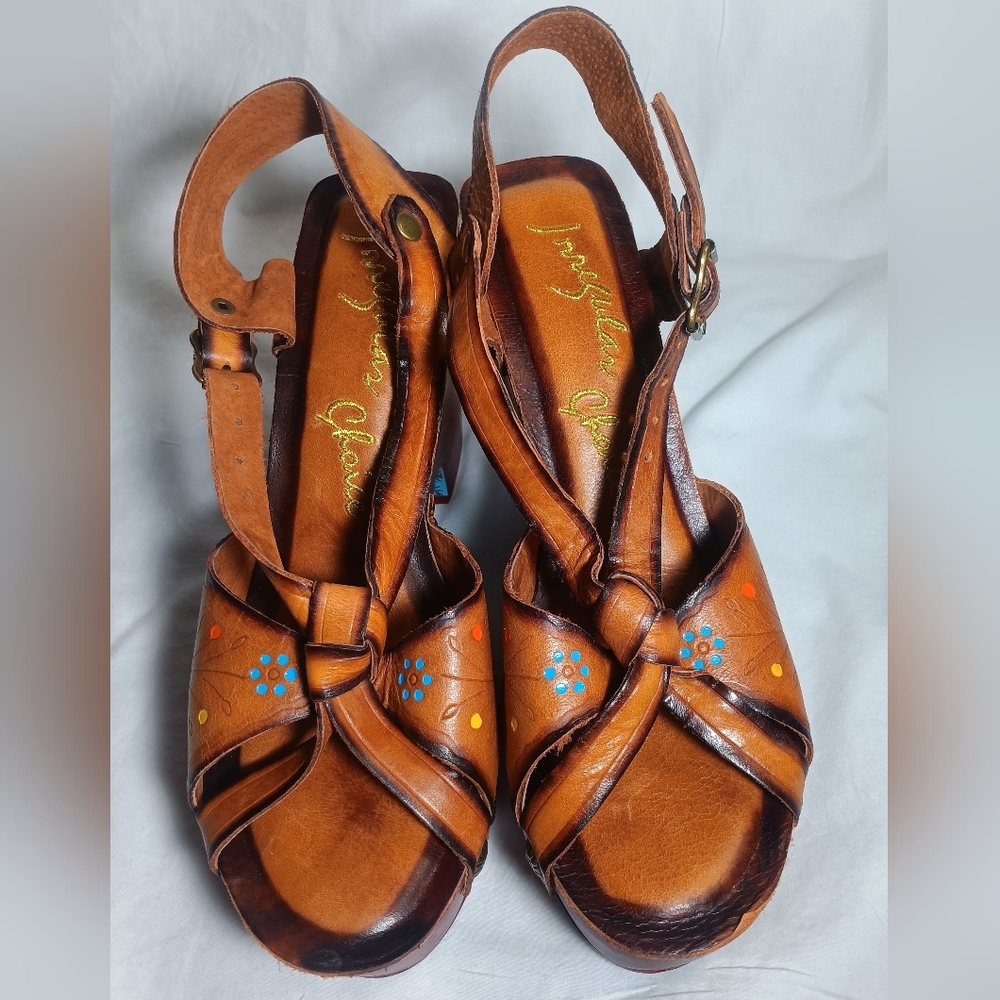 Irregular Choice Vintage Platform Wedge Heels size 9